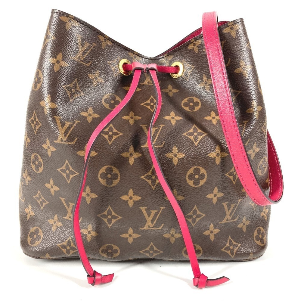 LOUIS VUITTON Authentic Brown Monogram Canvas Noe Shoulder Bag